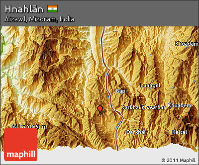 Physical 3D Map of Hnahlān