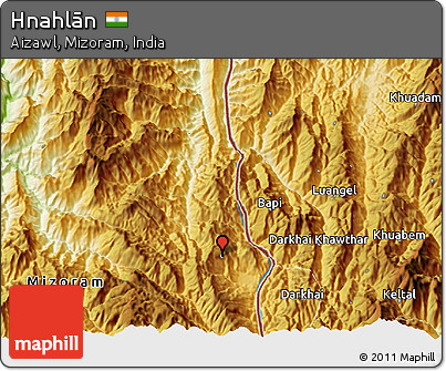 Physical 3D Map of Hnahlān