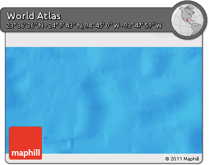 Physical 3D Map of the Area around 23° 53' 5" N, 94° 16' 30" W