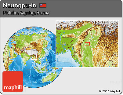 Physical Location Map of Naungpu-in