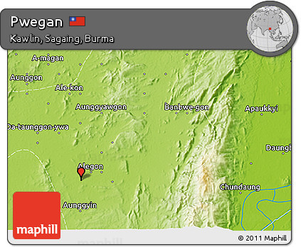 Physical 3D Map of Pwegan