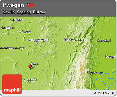 Physical 3D Map of Pwegan