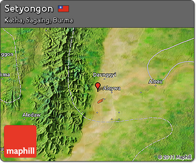 Satellite 3D Map of Setyongon