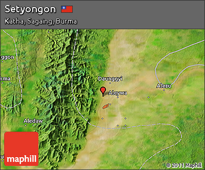 Satellite 3D Map of Setyongon