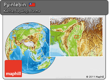 Physical Location Map of Pyinlebin
