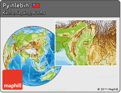Physical Location Map of Pyinlebin