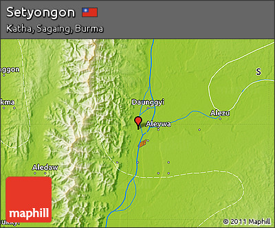 Physical Map of Setyongon