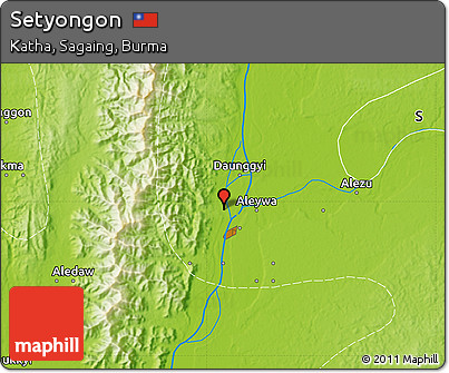 Physical Map of Setyongon