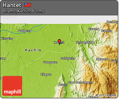 Physical 3D Map of Hantet