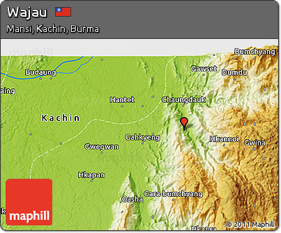 Physical 3D Map of Wajau