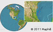 Satellite Location Map of the area around 23° 53' 5" N, 96° 49' 29" W