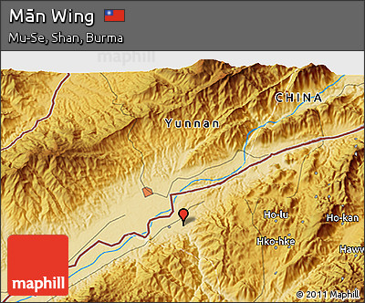 Physical 3D Map of Mān Wing