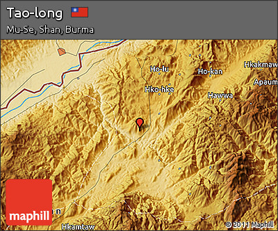 Physical 3D Map of Tao-long