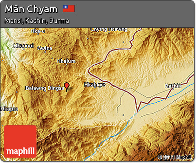 Physical 3D Map of Mān Chyam