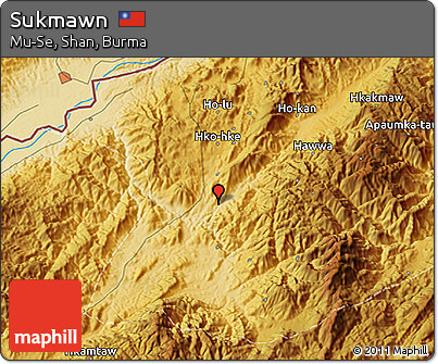 Physical 3D Map of Sukmawn