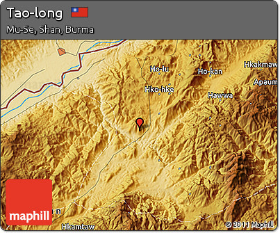 Physical 3D Map of Tao-long