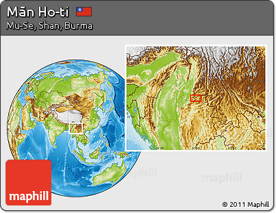 Physical Location Map of Mān Ho-ti