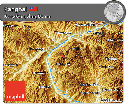 Physical 3D Map of Panghai