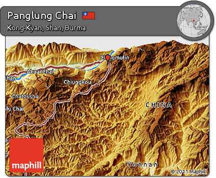 Physical 3D Map of Panglung Chai