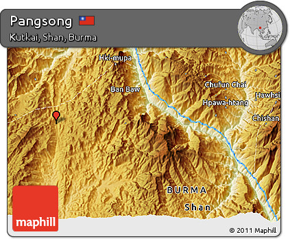 Physical 3D Map of Pangsong