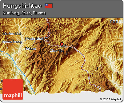 Physical 3D Map of Hungshi-htao