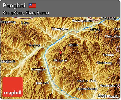 Physical 3D Map of Panghai