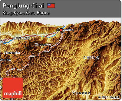 Physical 3D Map of Panglung Chai