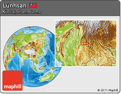 Physical Location Map of Lünhsan