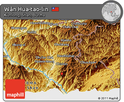 Physical Panoramic Map of Wān Hua-tao-lin