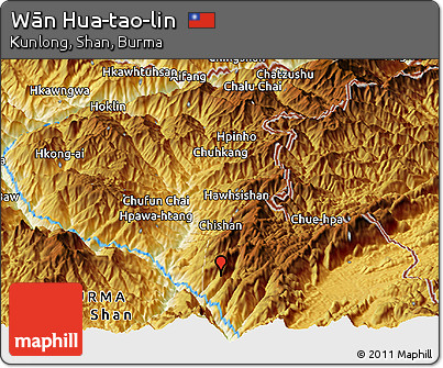 Physical Panoramic Map of Wān Hua-tao-lin