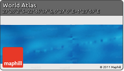 Physical Panoramic Map of the Area around 23° 3' 19" S, 0° 55' 29" E