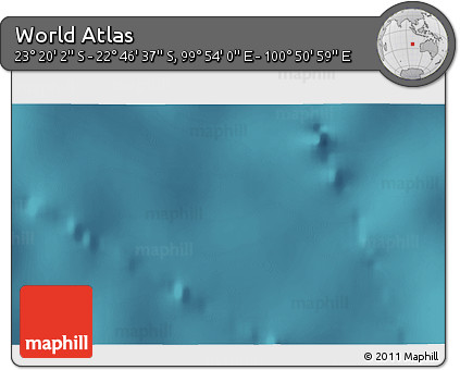 Satellite 3D Map of the Area around 23° 3' 19" S, 100° 22' 30" E