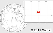 Blank Location Map of the area around 23° 3' 19" S, 102° 55' 30" E