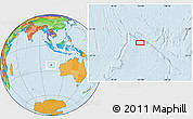 Political Location Map of the area around 23° 3' 19" S, 102° 55' 30" E