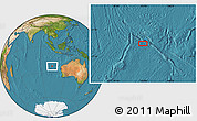 Satellite Location Map of the area around 23° 3' 19" S, 102° 55' 30" E