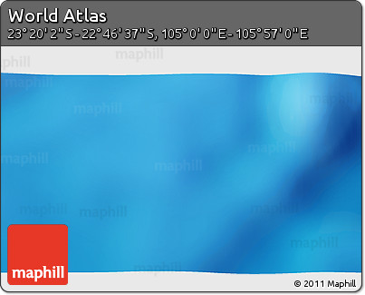 Physical 3D Map of the Area around 23° 3' 19" S, 105° 28' 29" E