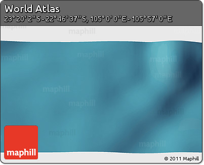 Satellite 3D Map of the Area around 23° 3' 19" S, 105° 28' 29" E