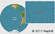 Satellite Location Map of the area around 23° 3' 19" S, 106° 10' 30" W