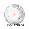 Outline Map of the Area around 23° 3' 19" S, 106° 10' 30" W, rectangular outline