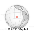 Outline Map of the Area around 23° 3' 19" S, 107° 1' 30" W, rectangular outline