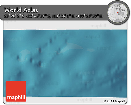 Satellite 3D Map of the Area around 23° 3' 19" S, 108° 52' 30" E