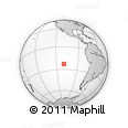 Outline Map of the Area around 23° 3' 19" S, 109° 34' 29" W, rectangular outline