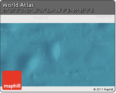 Satellite 3D Map of the Area around 23° 3' 19" S, 10° 16' 30" E
