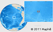 Shaded Relief Location Map of the area around 23° 3' 19" S, 112° 7' 30" W