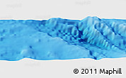 Physical Panoramic Map of the area around 23° 3' 19" S, 112° 7' 30" W