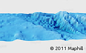 Shaded Relief Panoramic Map of the area around 23° 3' 19" S, 112° 7' 30" W