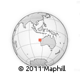 Outline Map of the Area around 23° 3' 19" S, 113° 7' 30" E, rectangular outline