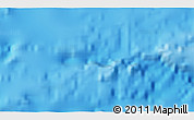 Physical 3D Map of the area around 23° 3' 19" S, 114° 40' 30" W