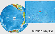 Physical Location Map of the area around 23° 3' 19" S, 114° 40' 30" W