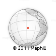 Outline Map of the Area around 23° 3' 19" S, 114° 40' 30" W, rectangular outline